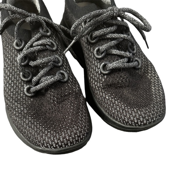 ALLBIRDS Tree Dashers Black White Wool Running Sneakers 9 - Picture 2 of 6